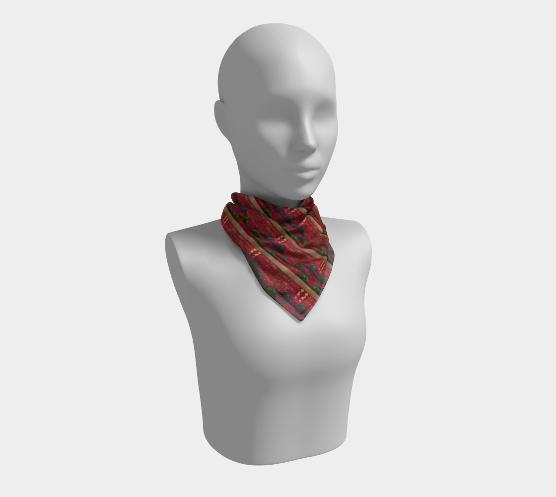 "Christmas Trees" Square Scarf