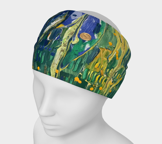 “Arrival of Spring” Headband (Green, Blue, Yellow)