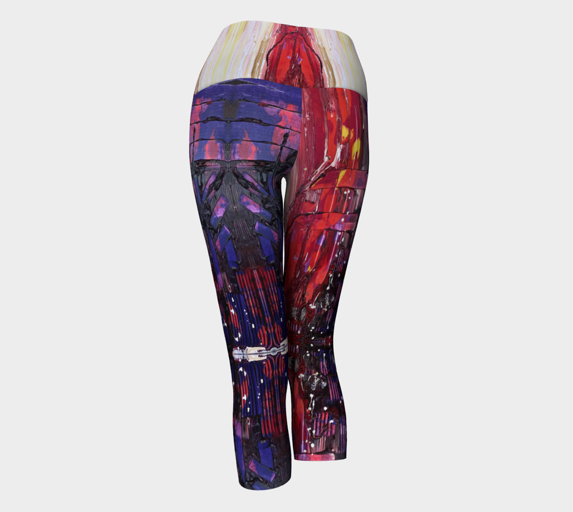 "Passion" Yoga Capris (Red, Purple)
