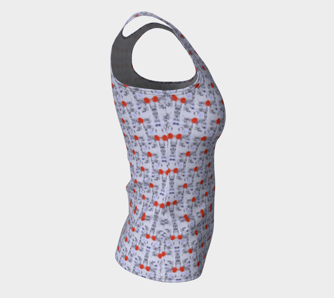 "Cool Purple" Fitted Tank LONG (Lilac, Red)