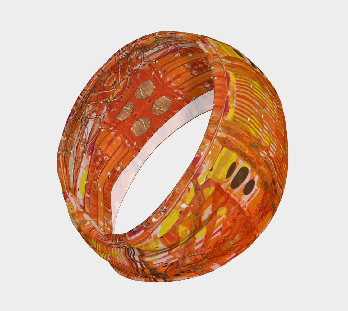 “1971” Headband (Orange, Yellow)