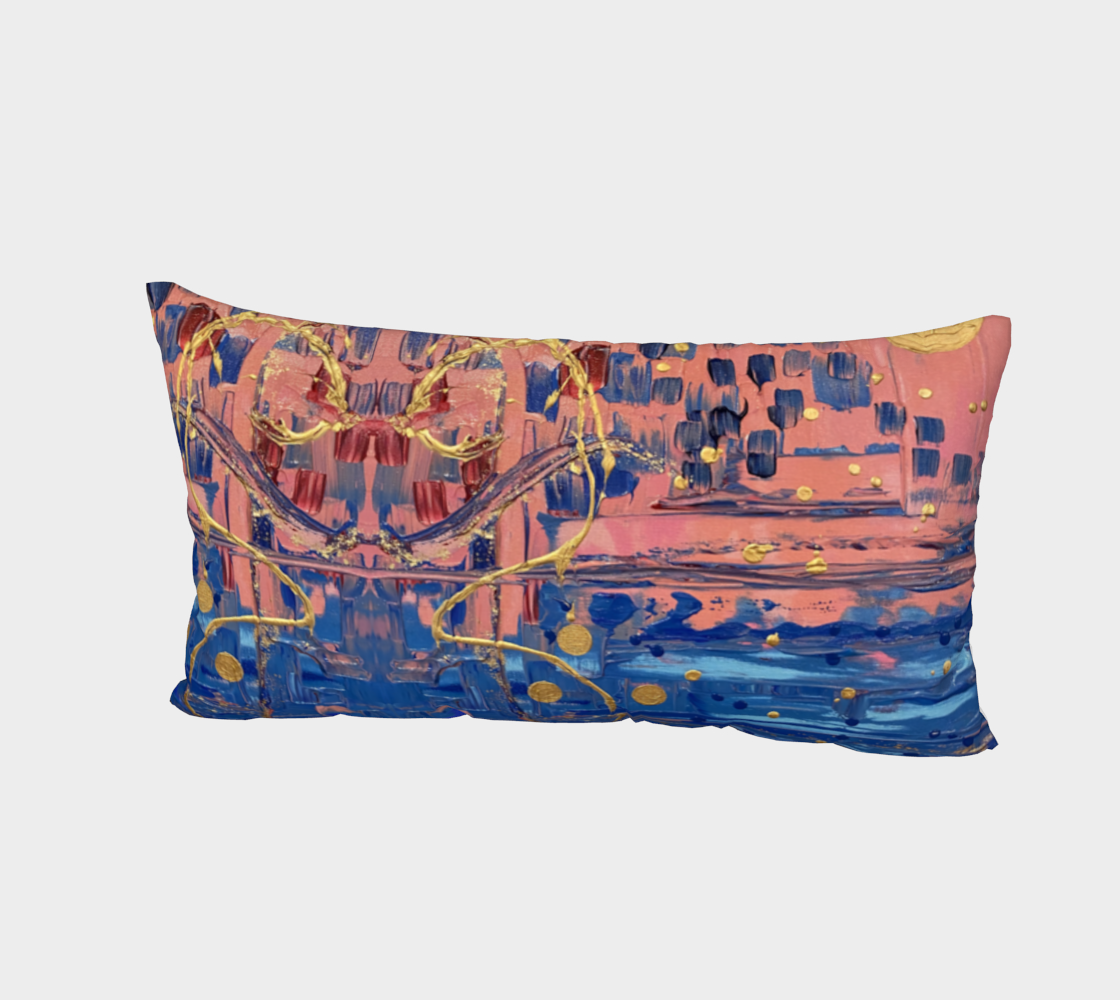"Sophia" Bed Pillow Sham (Pink, Blue)
