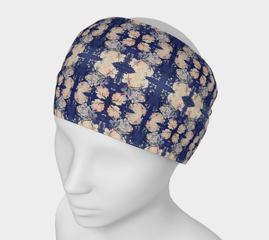 "Hydrangeas" Headband #3 (Purple, Pink, White)