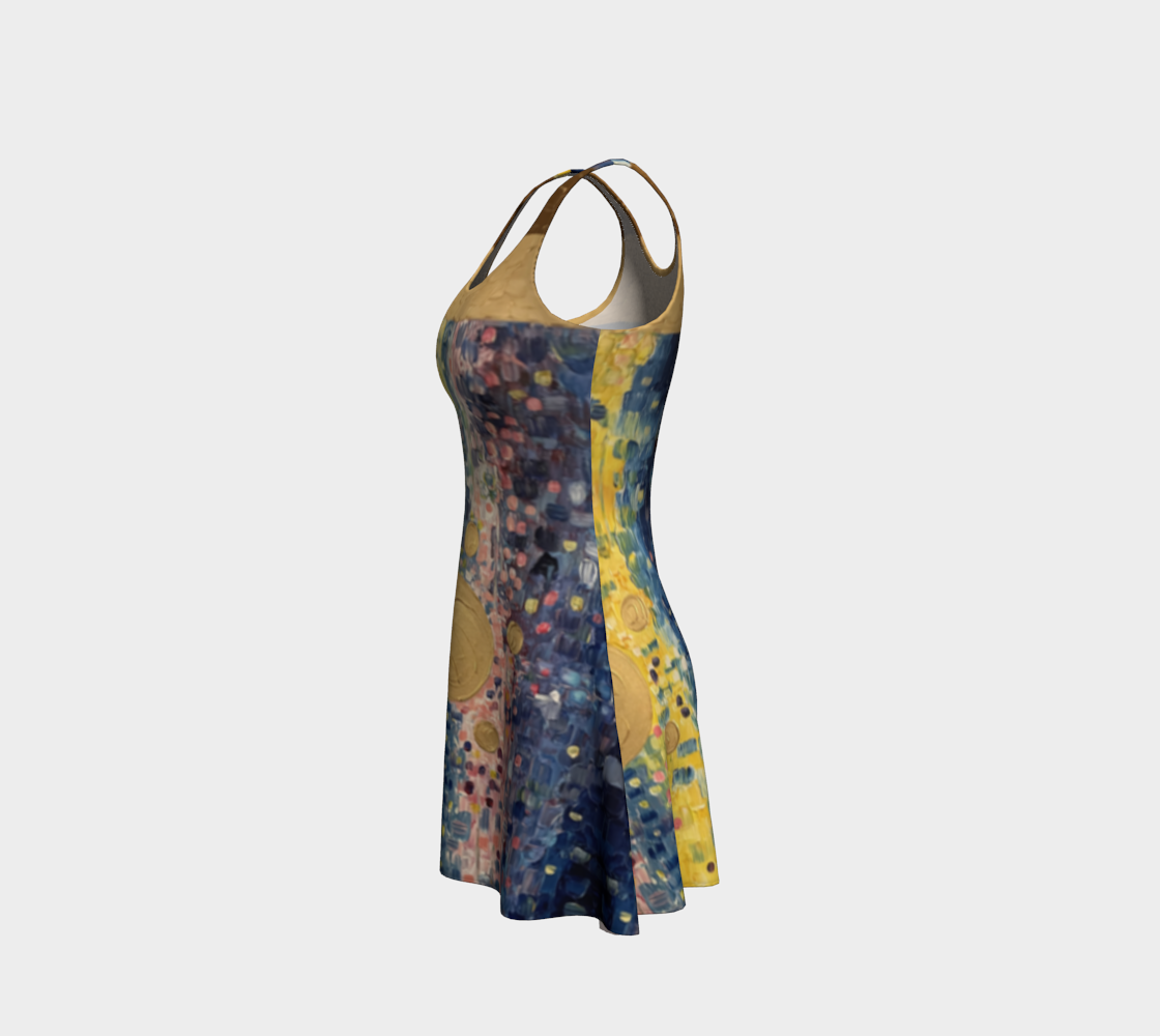 “Afternoon Solar” Flare Dress (Yellow, Pink, Blue)