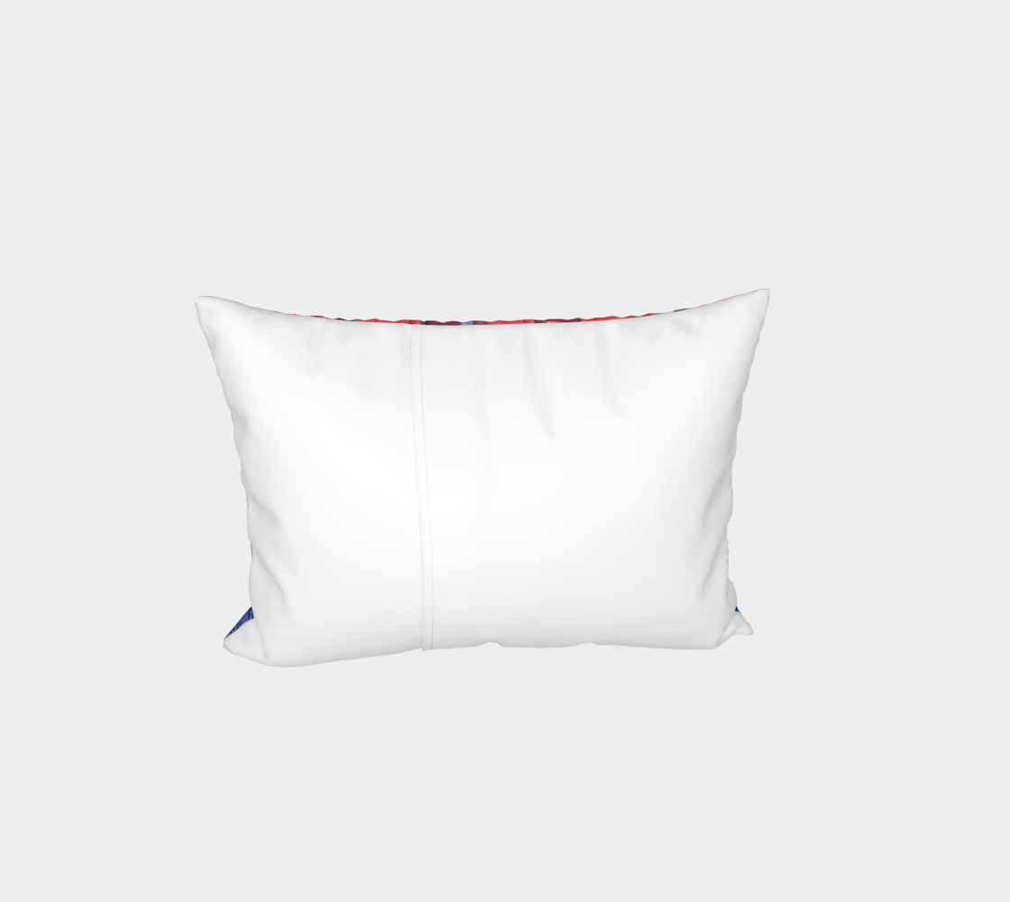"Joy" Bed Pillow Sham #2 (Blue, Pink)