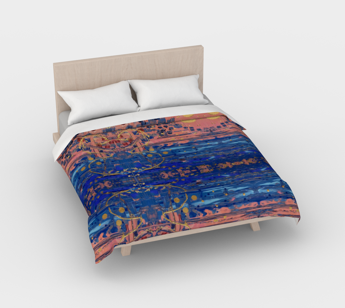 ”Sophia” Duvet Cover (Pink, Blue, Gold)