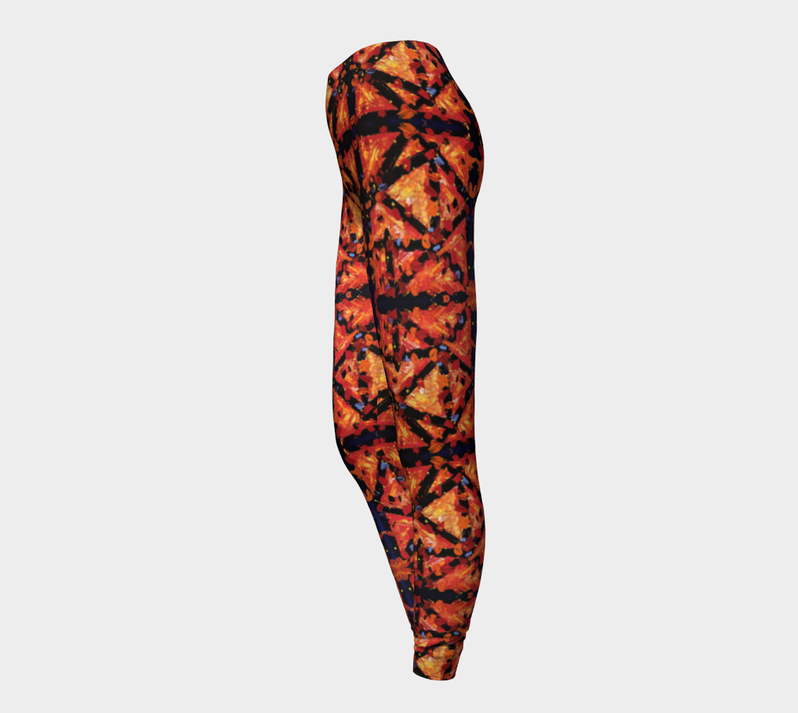 "Passion Puzzle" Leggings (Purple, Orange)