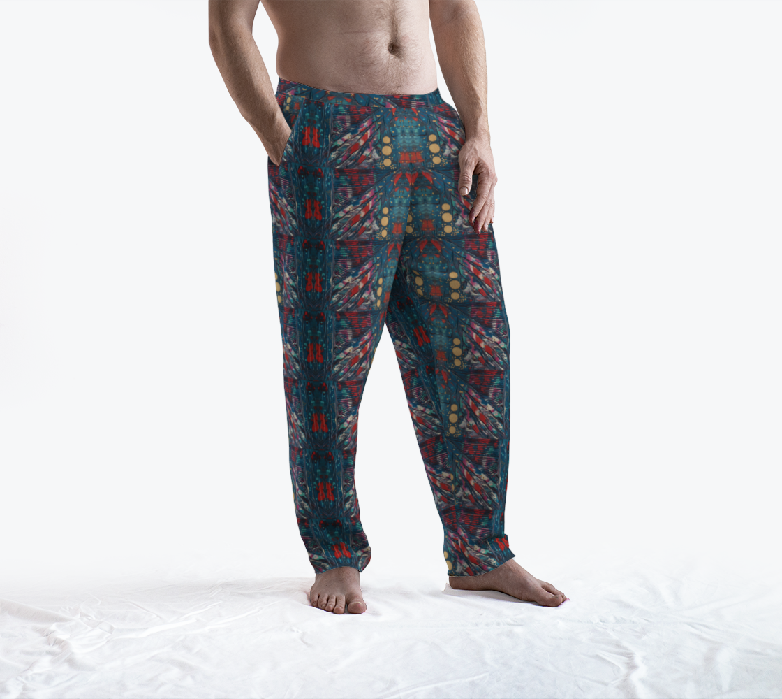 "Awakening" Lounge Pants (Turquoise, Red)