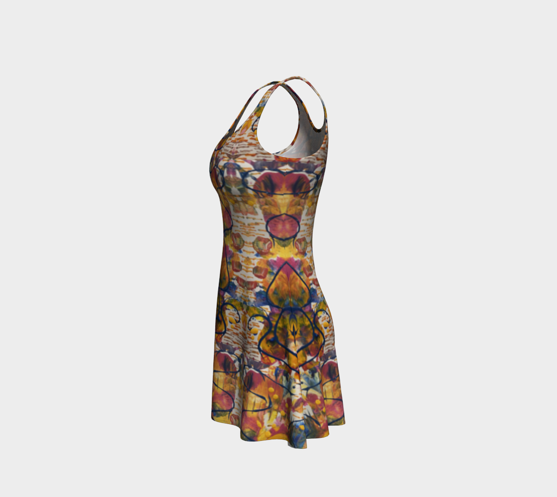 “Mayfair” Flare Dress (Yellow, Pink, Blue)