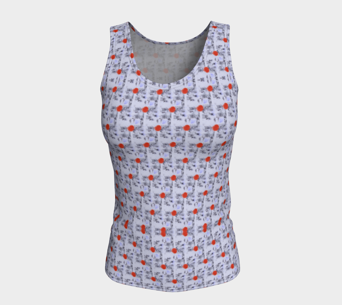 "Cool Purple" Fitted Tank LONG (Lilac, Red)