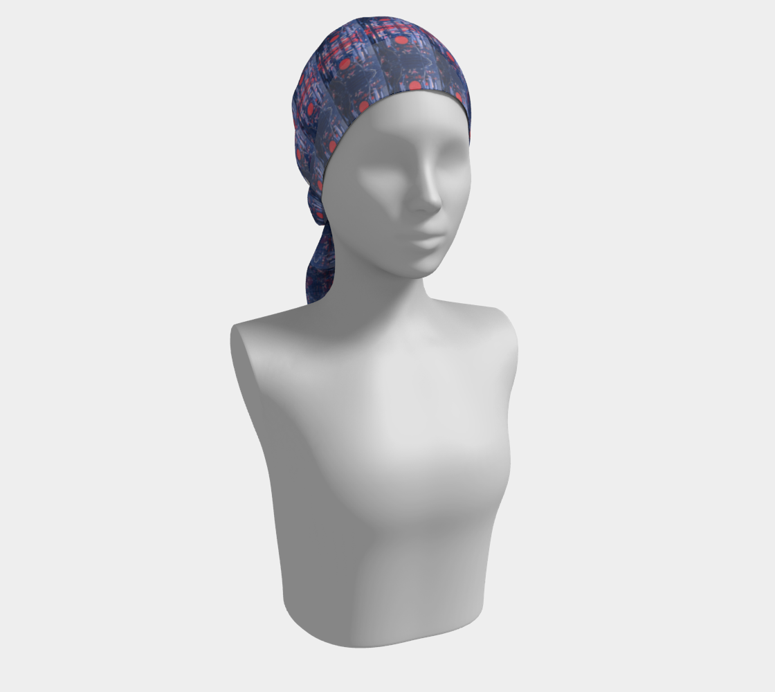"Joy" Long Scarf #2 (Blue, Pink)