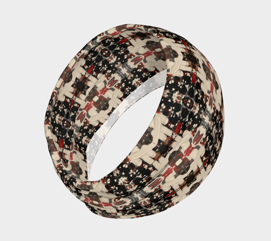 "If We Can See It" Headband #3 (Black, White, Orange)