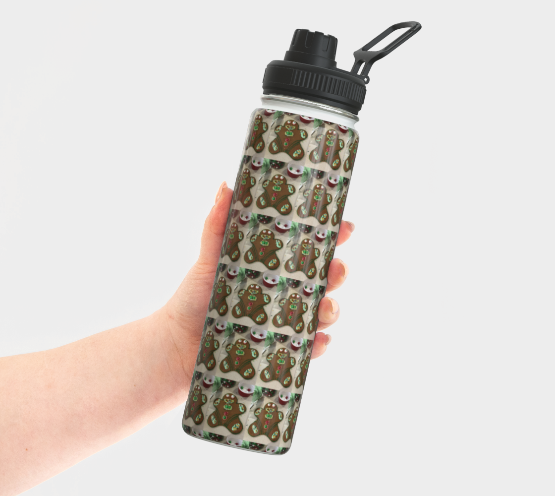 "Addy's Gingerbread Guy"  Water Bottle