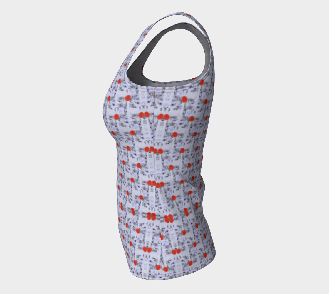 "Cool Purple" Fitted Tank LONG (Lilac, Red)