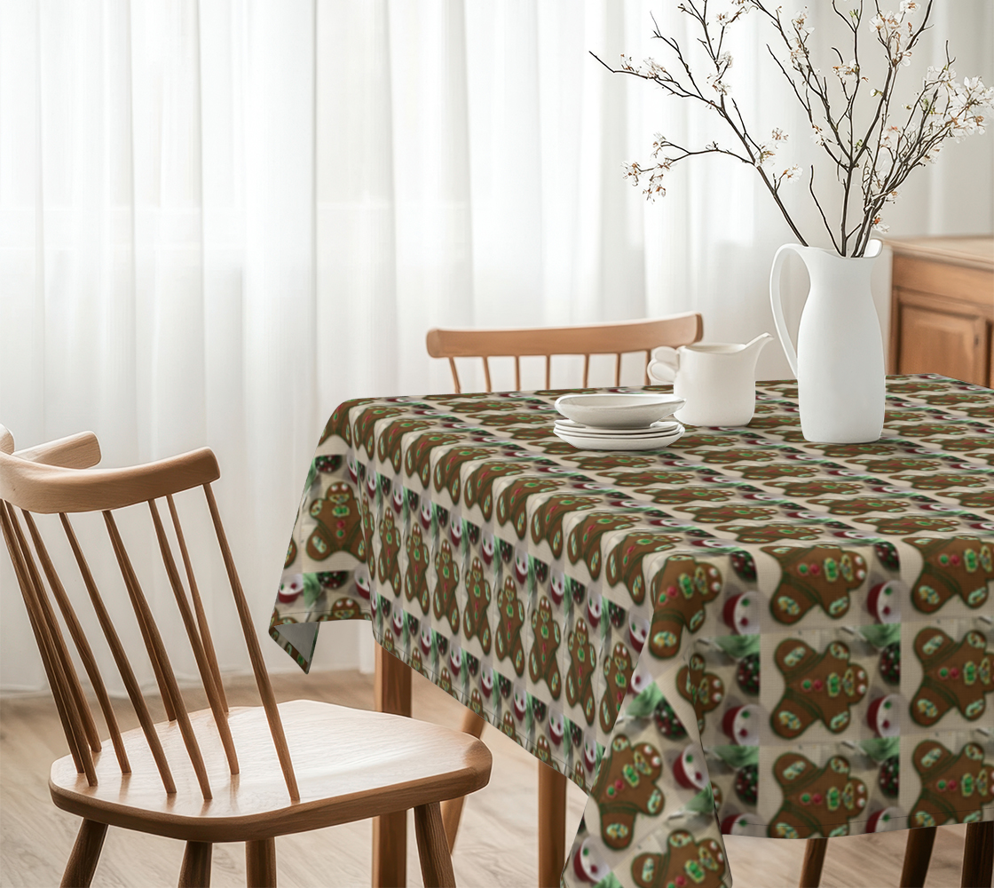 "Addy's Gingerbread Man"  #2 Christmas Tablecloth