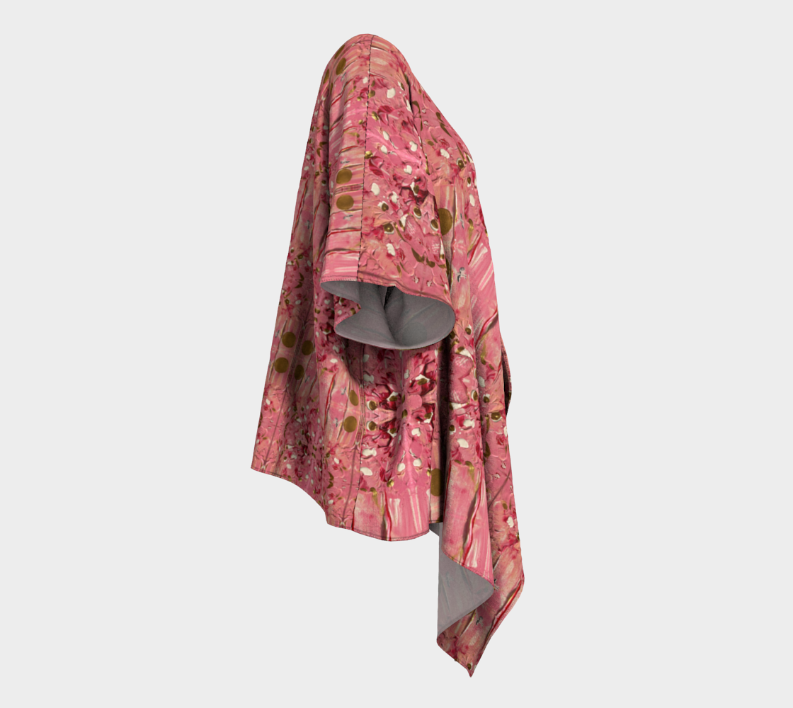 ”Gratitude” Draped Kimono ( Pink)