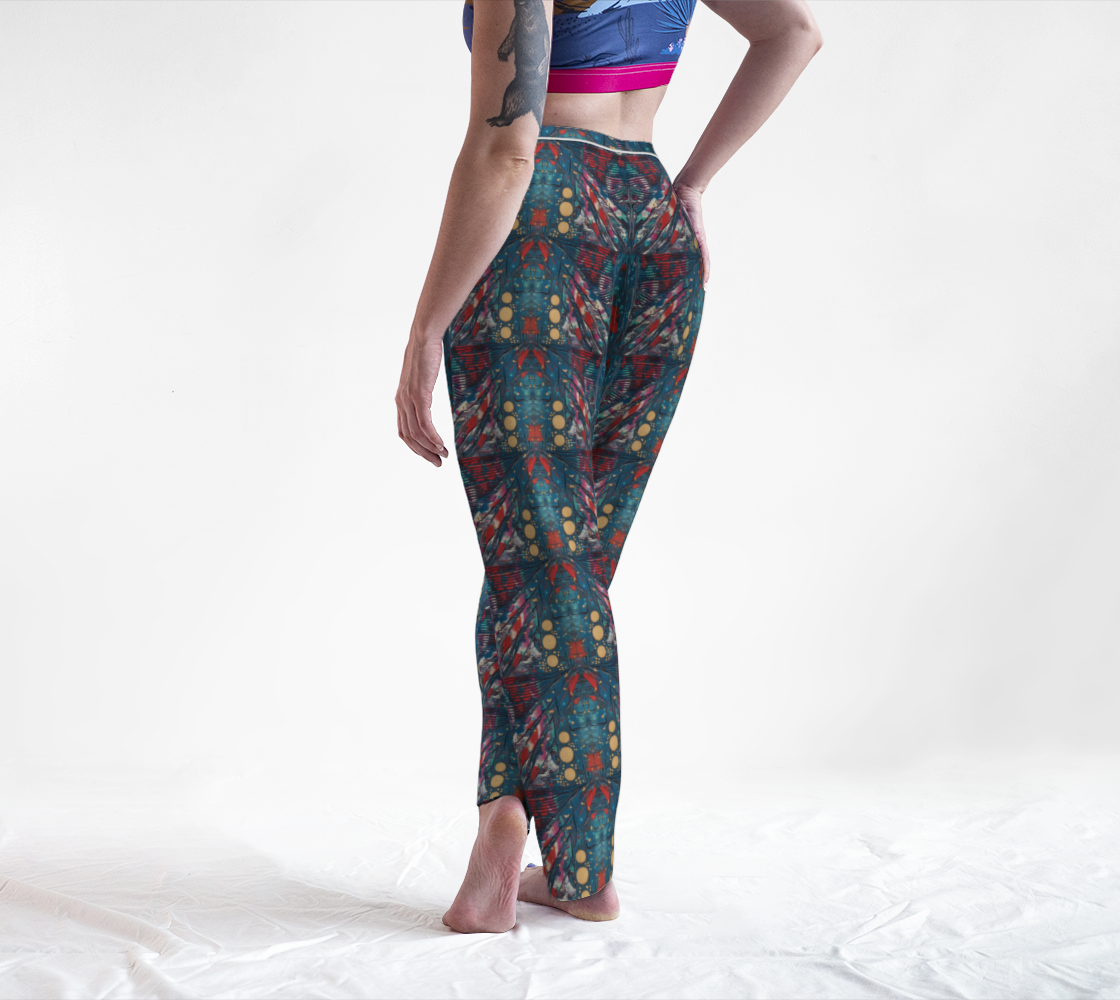 "Awakening" Lounge Pants (Turquoise, Red)