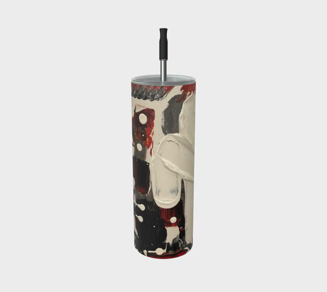"If We Can See It" Matte Tumbler (Black, White, Orange)