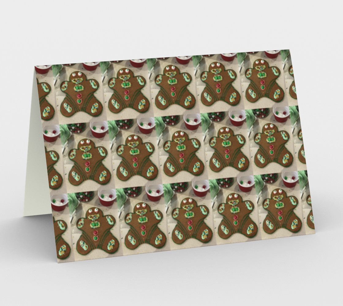 "Addy's Gingerbread Guy" Christmas Card Horizontal