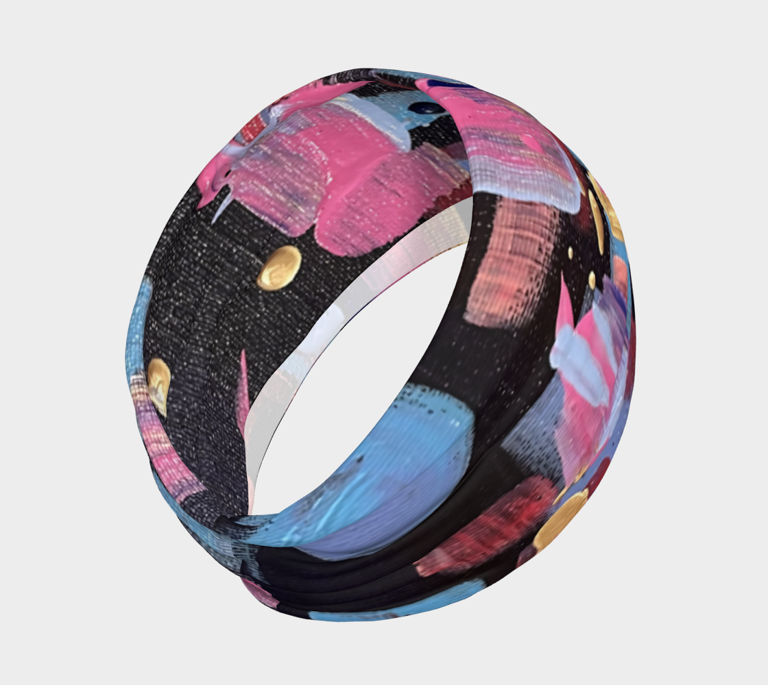 "Winter Nights" Head Band (Purple, Pink, Blue)