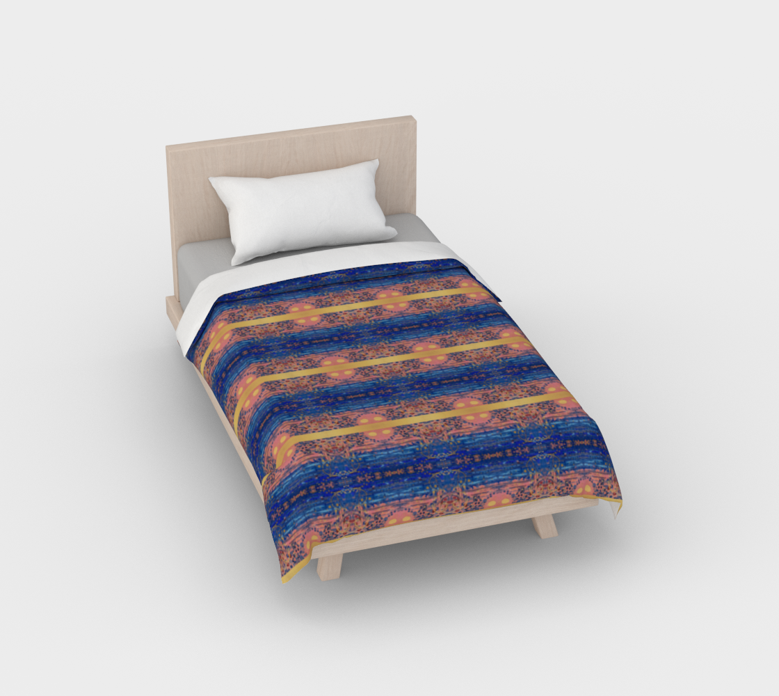 ”Sophia” Duvet Cover #2 (Pink, Blue, Gold)