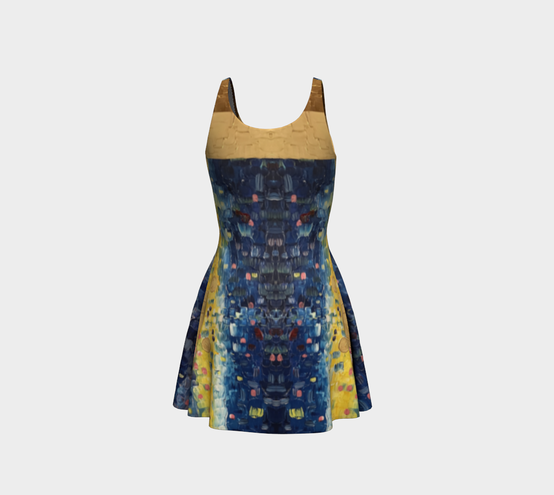 “Afternoon Solar” Flare Dress (Yellow, Pink, Blue)