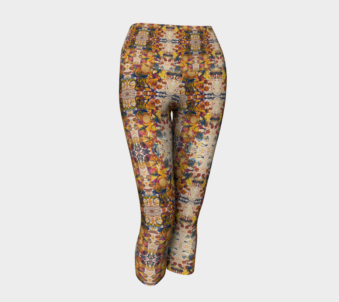 "Mayfair " Yoga Capris (Yellow, Pink, Blue)