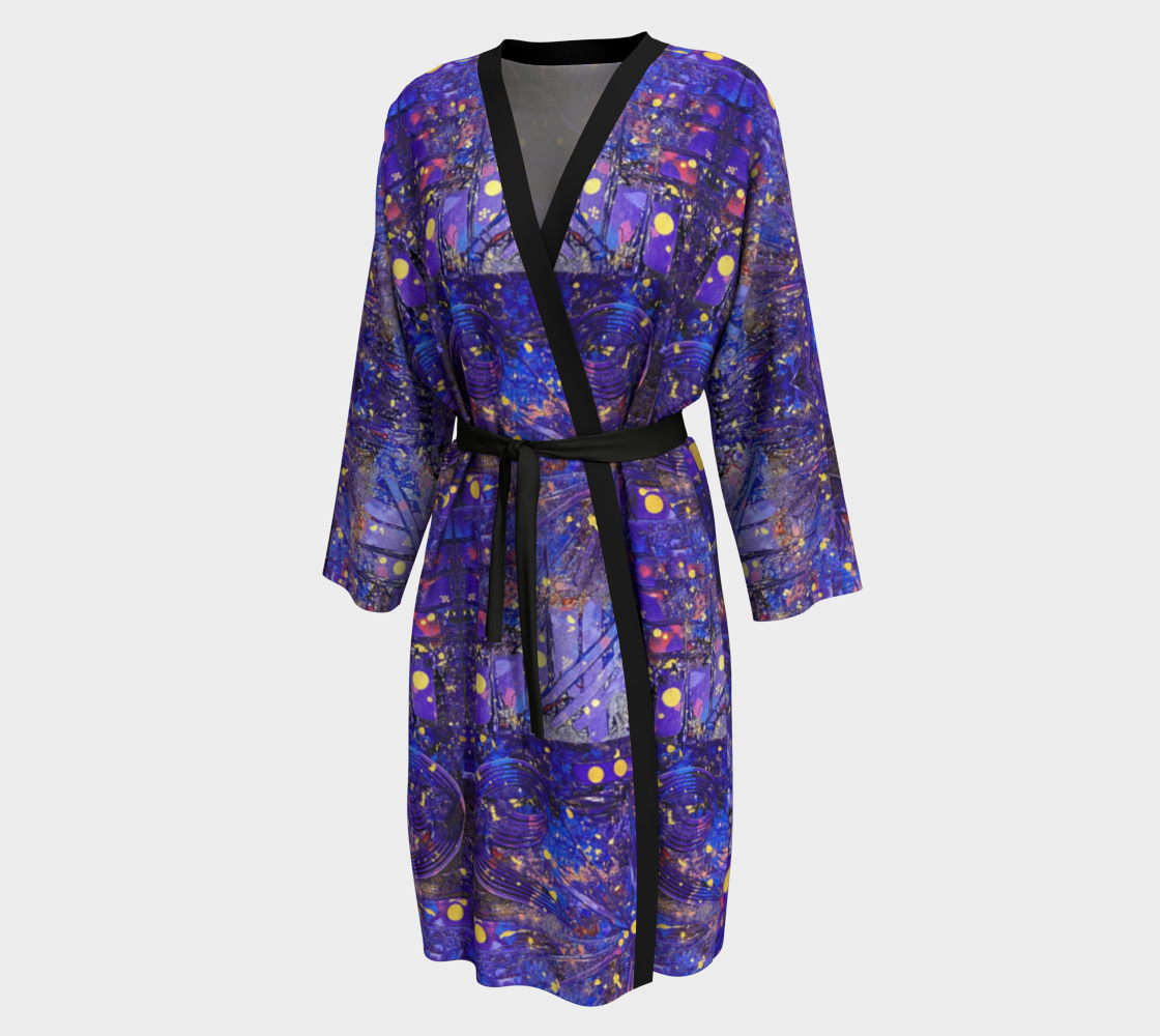 "Interstellar" Peignoir #2 (Purple, Pink, Gold)