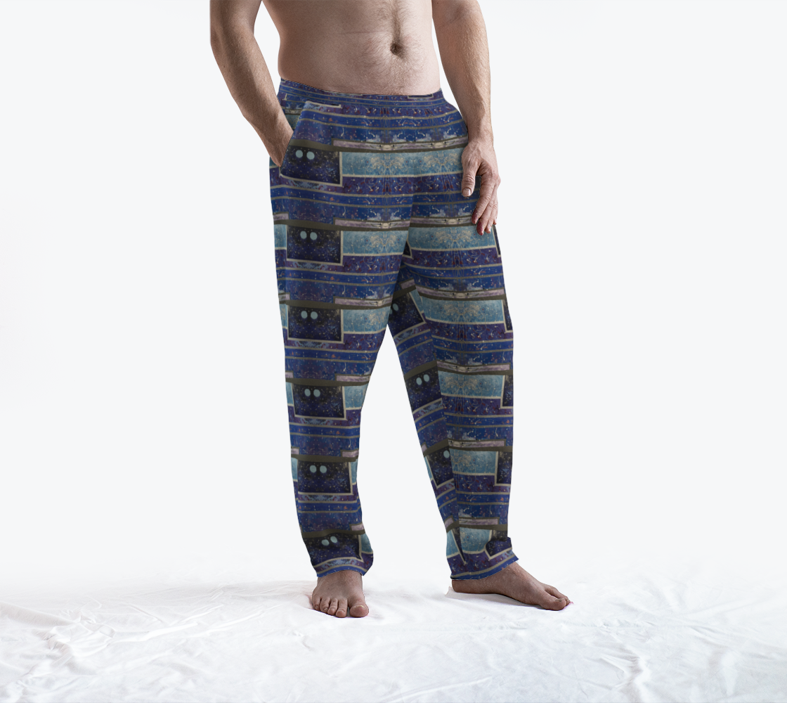 "Tanya's Winter" Lounge Pants (Blue, Grey)
