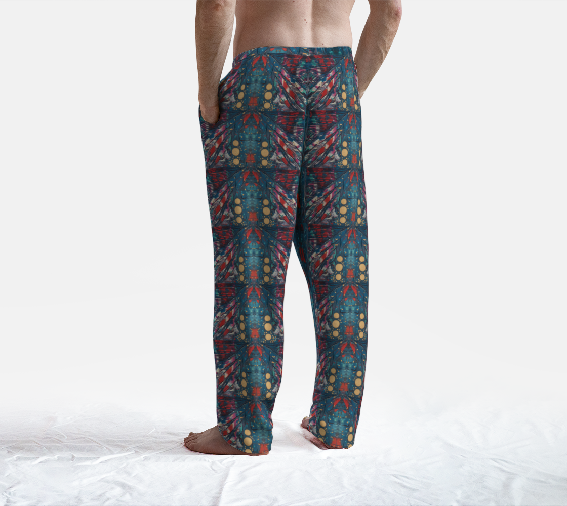 "Awakening" Lounge Pants (Turquoise, Red)