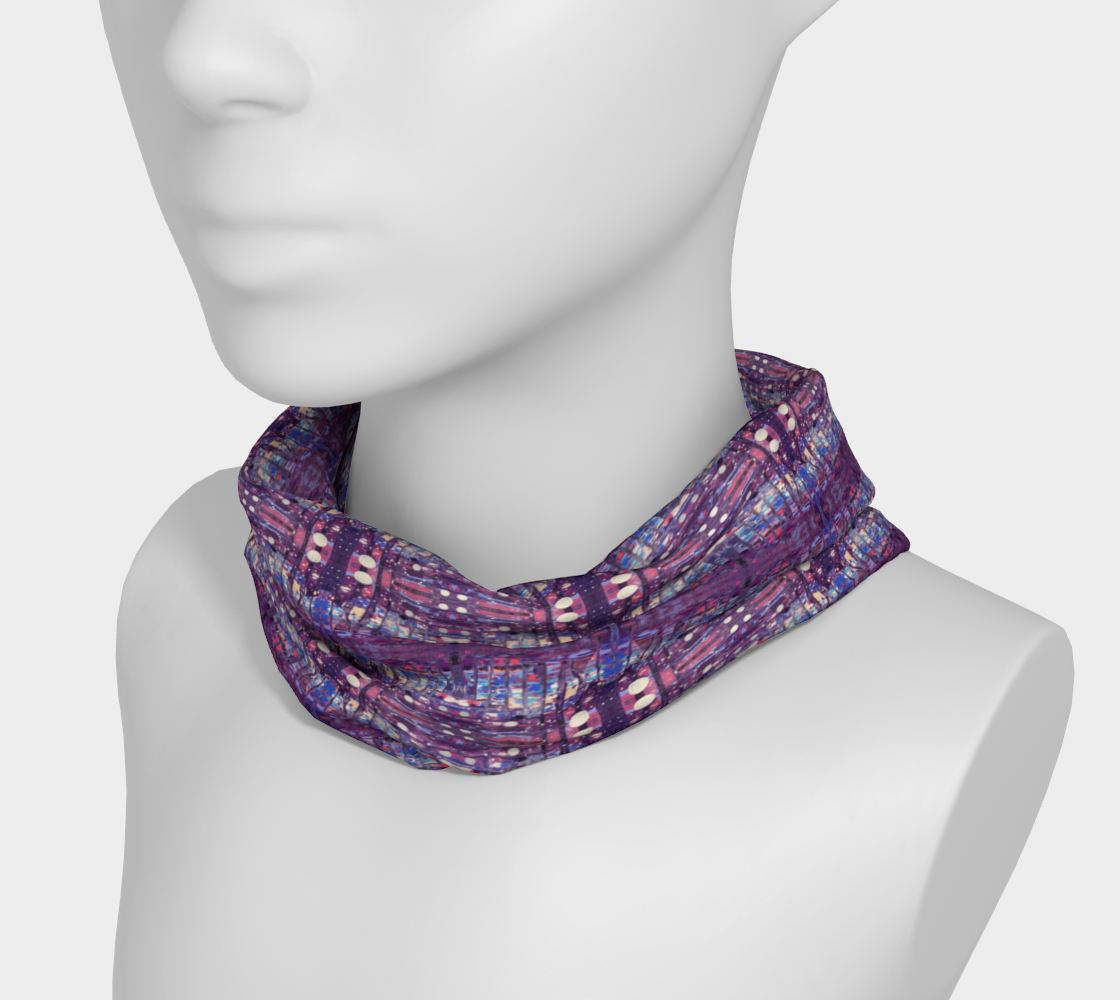 "1972" Headband #3 (Purple, Pink)