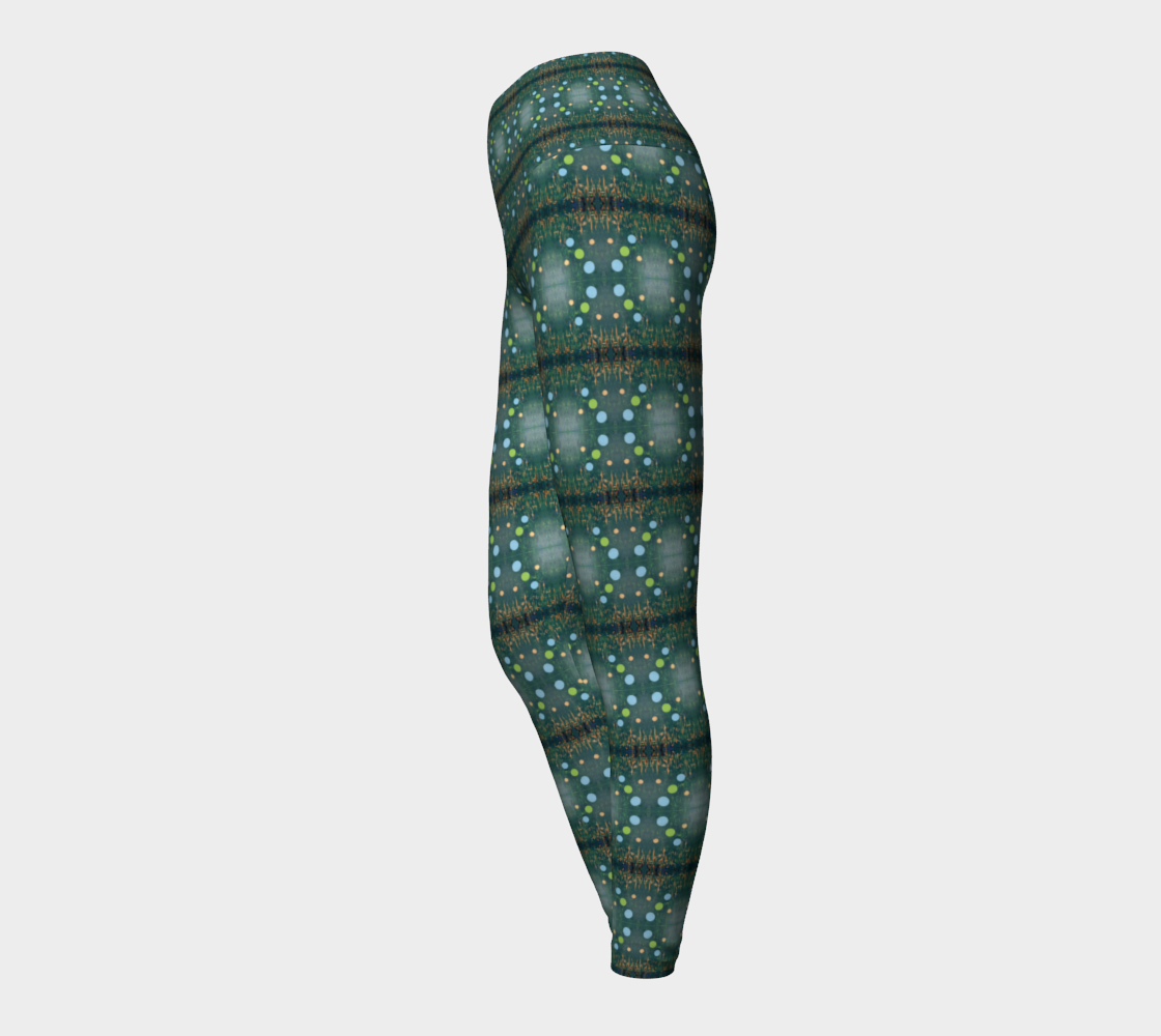 ”Northern Lights” Yoga Leggings (Green, Blue)