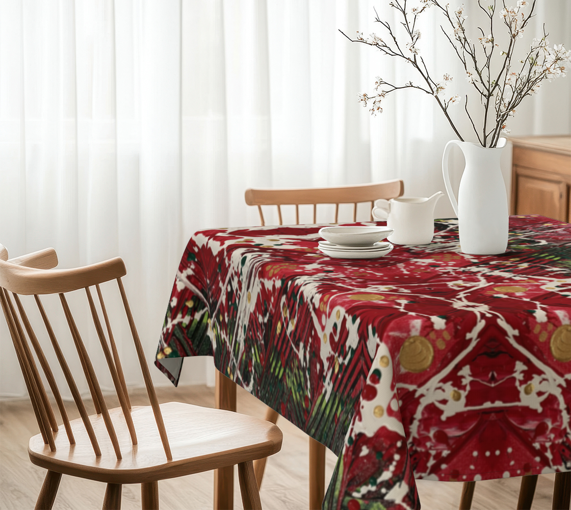 "Winter Trails" Christmas Tablecloth