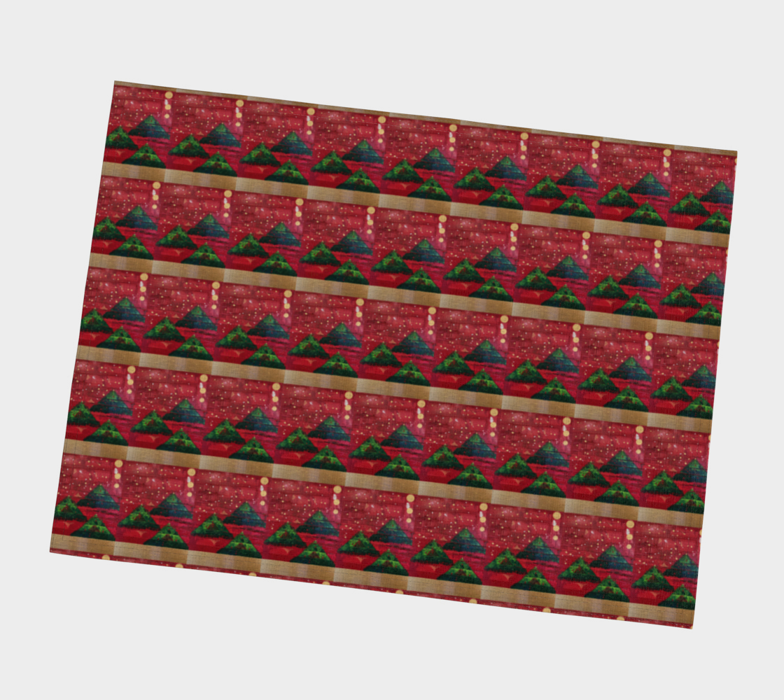 "Christmas Trees" #2 Placemat  (Green, Red)