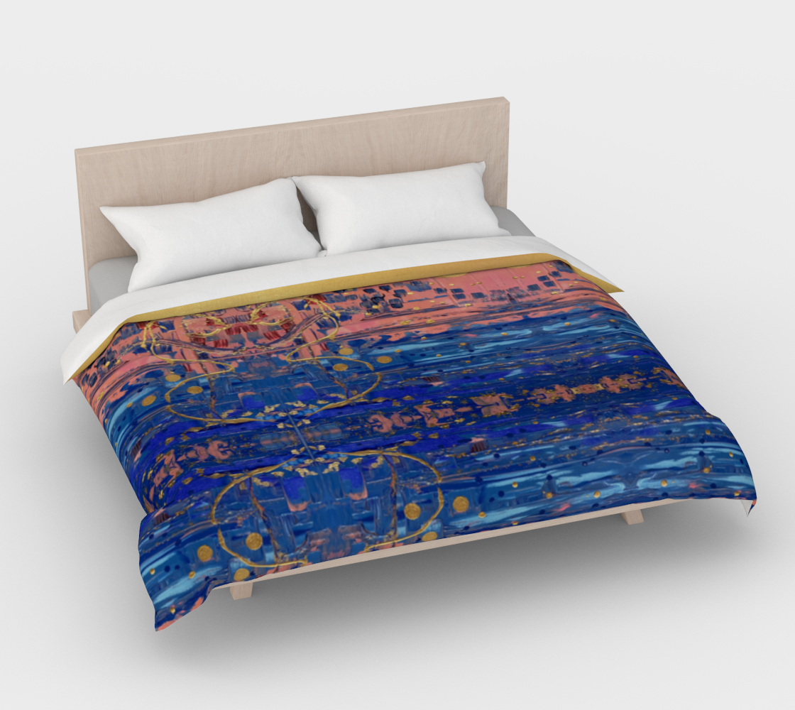”Sophia” Duvet Cover (Pink, Blue, Gold)