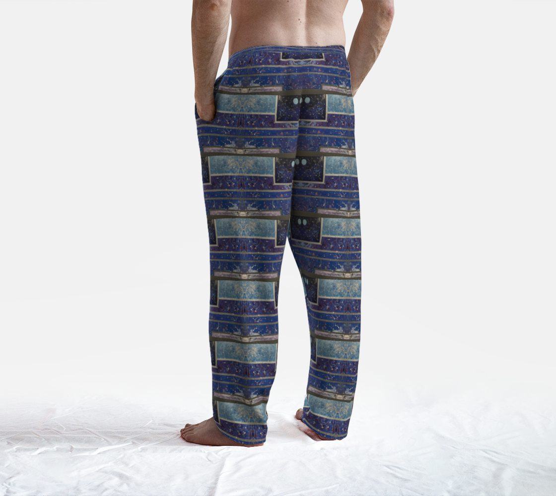 "Tanya's Winter" Lounge Pants (Blue, Grey)