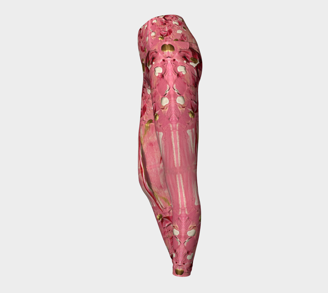 "Gratitude" Yoga Leggings (Pink)