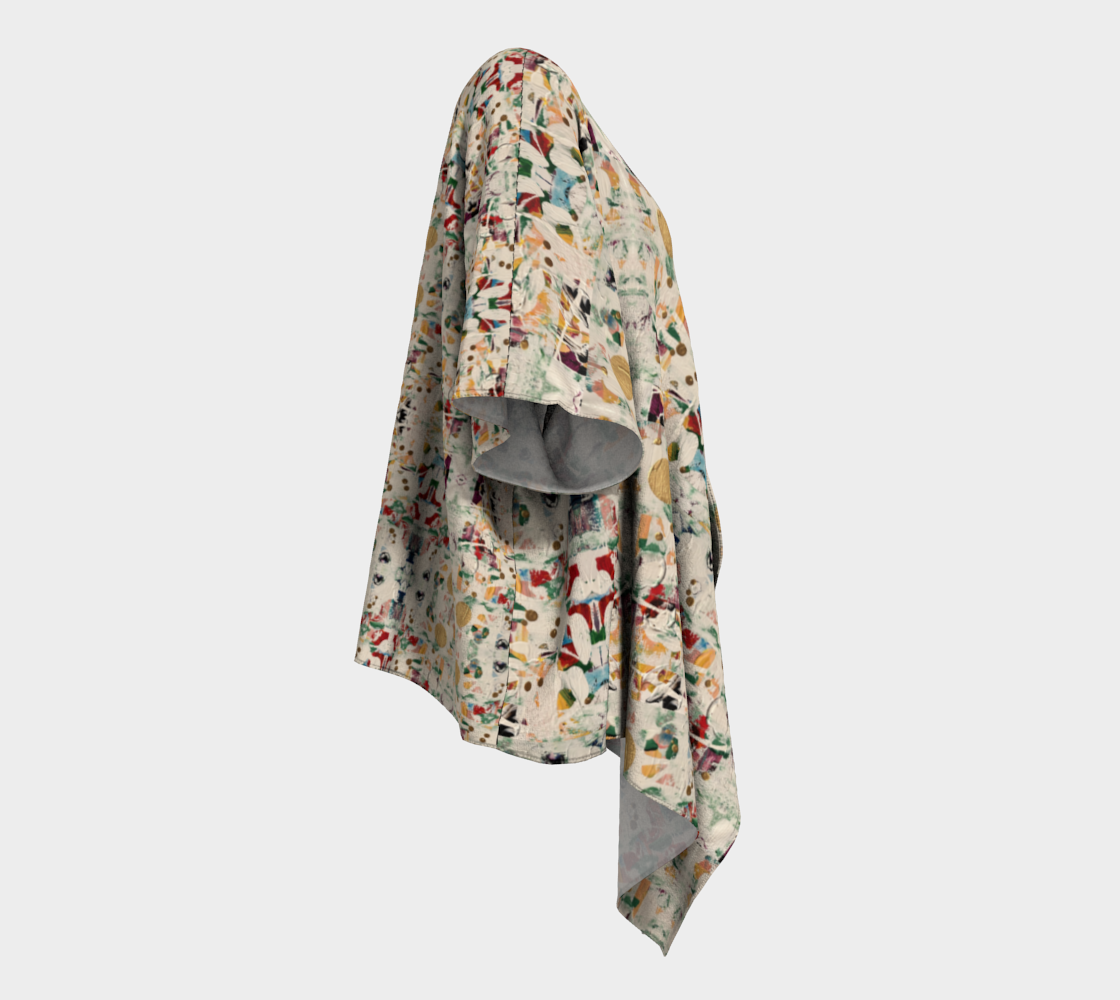 "Colours of Ice" Draped Short Robe (Multi)