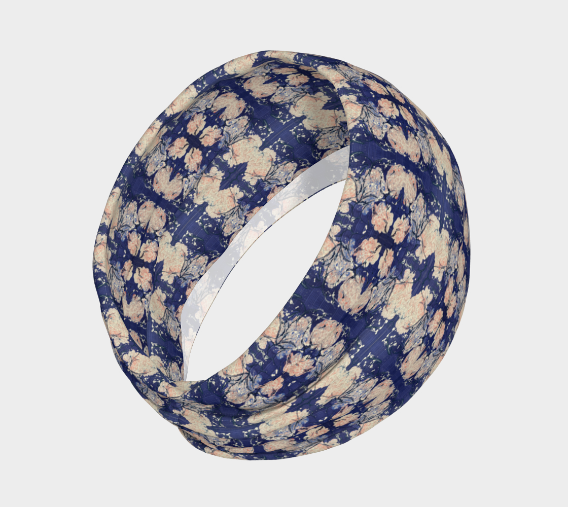 "Hydrangeas" Headband #3 (Purple, Pink, White)