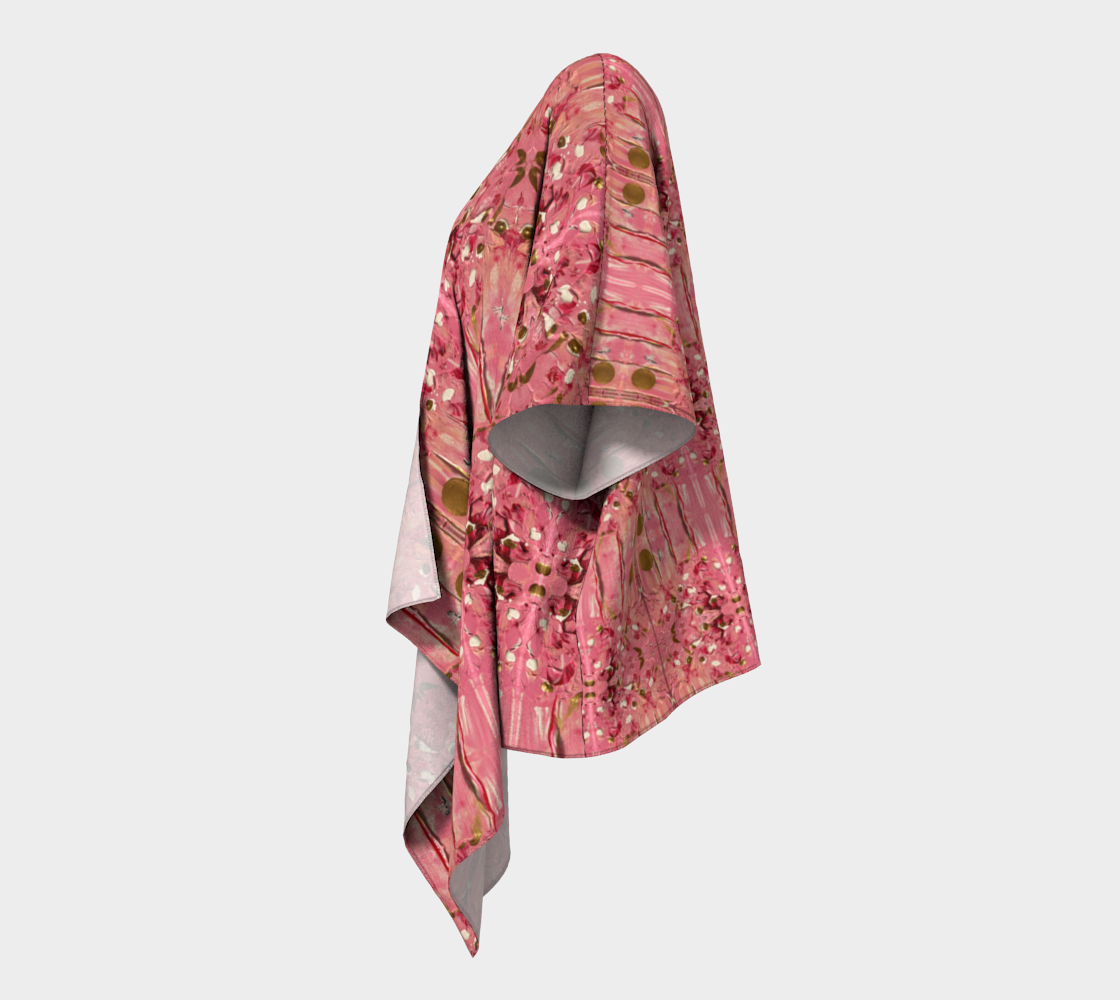 ”Gratitude” Draped Kimono ( Pink)