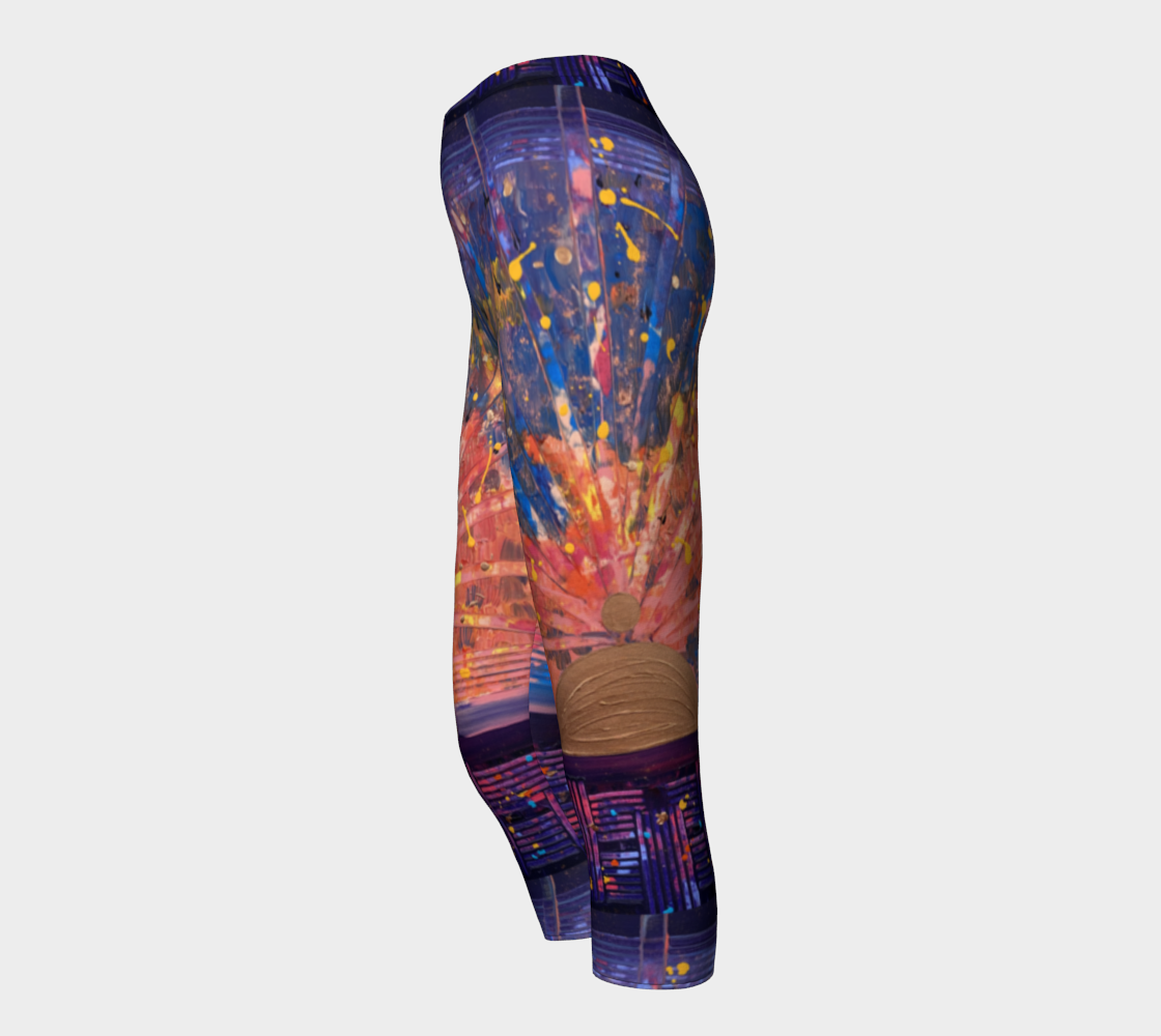 "Purple Dawn" Capris (Purple, Pink, Blue)