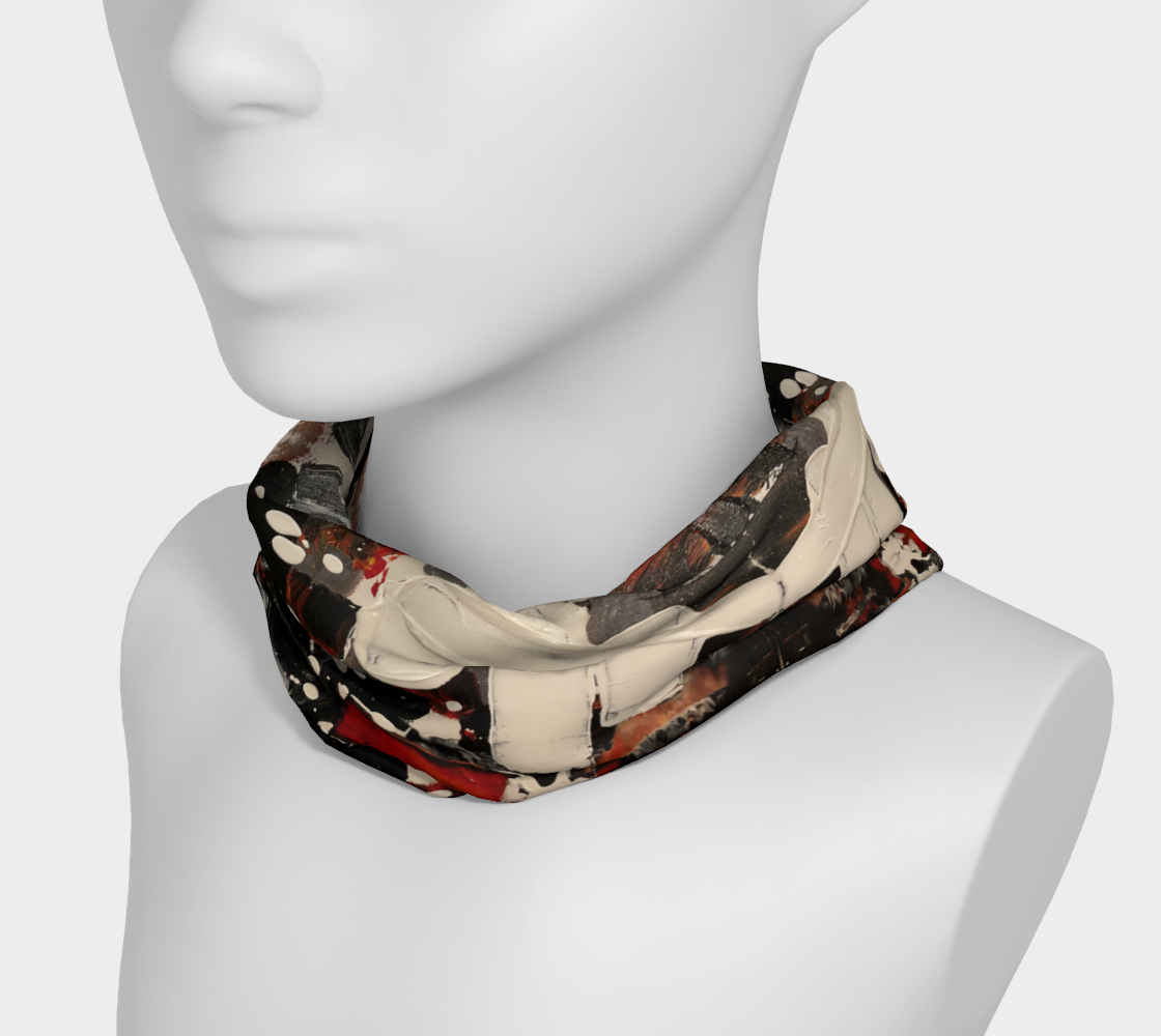 "If We Can See It" Headband #2 (Black, White, Orange)