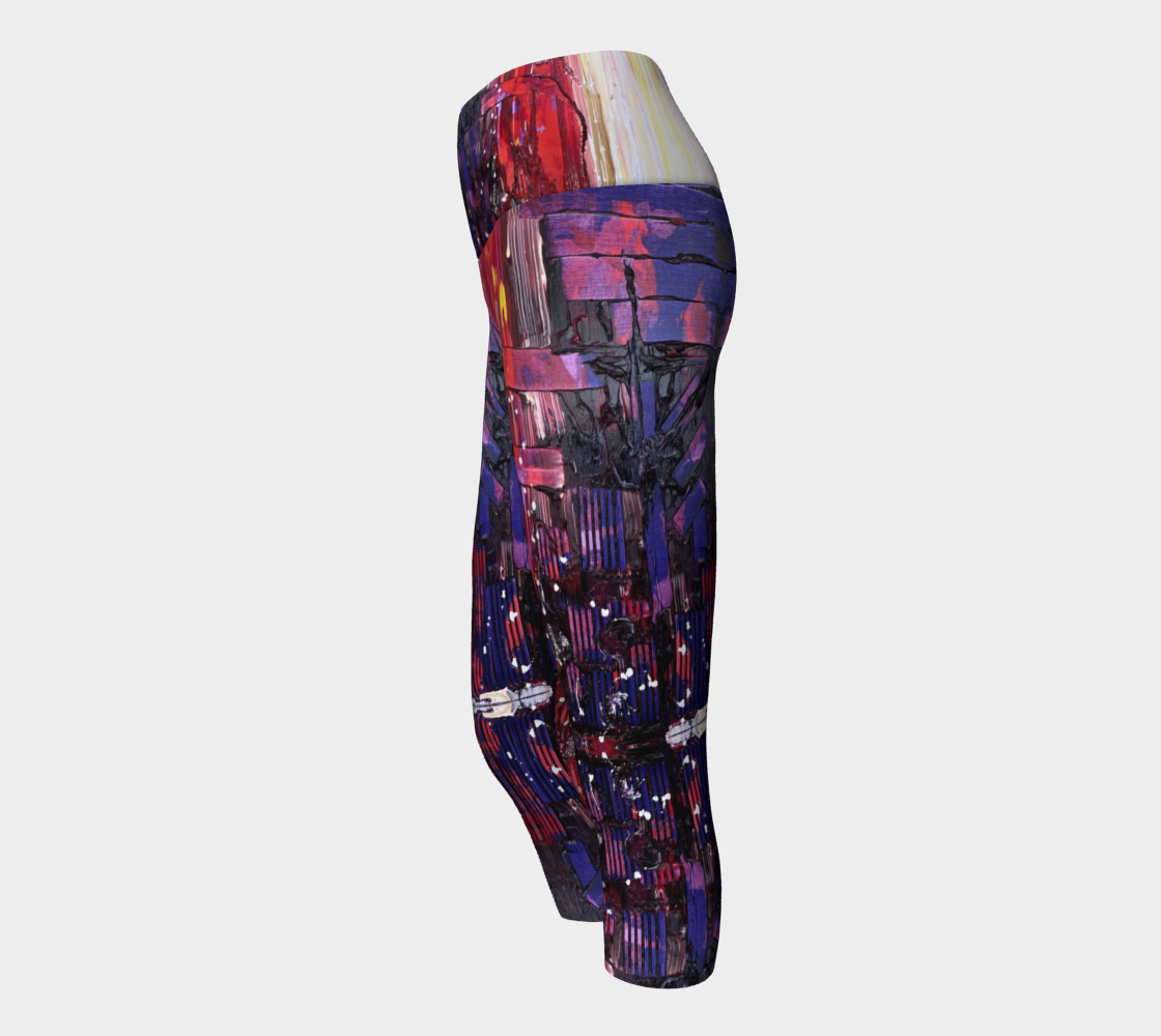 "Passion" Yoga Capris (Red, Purple)