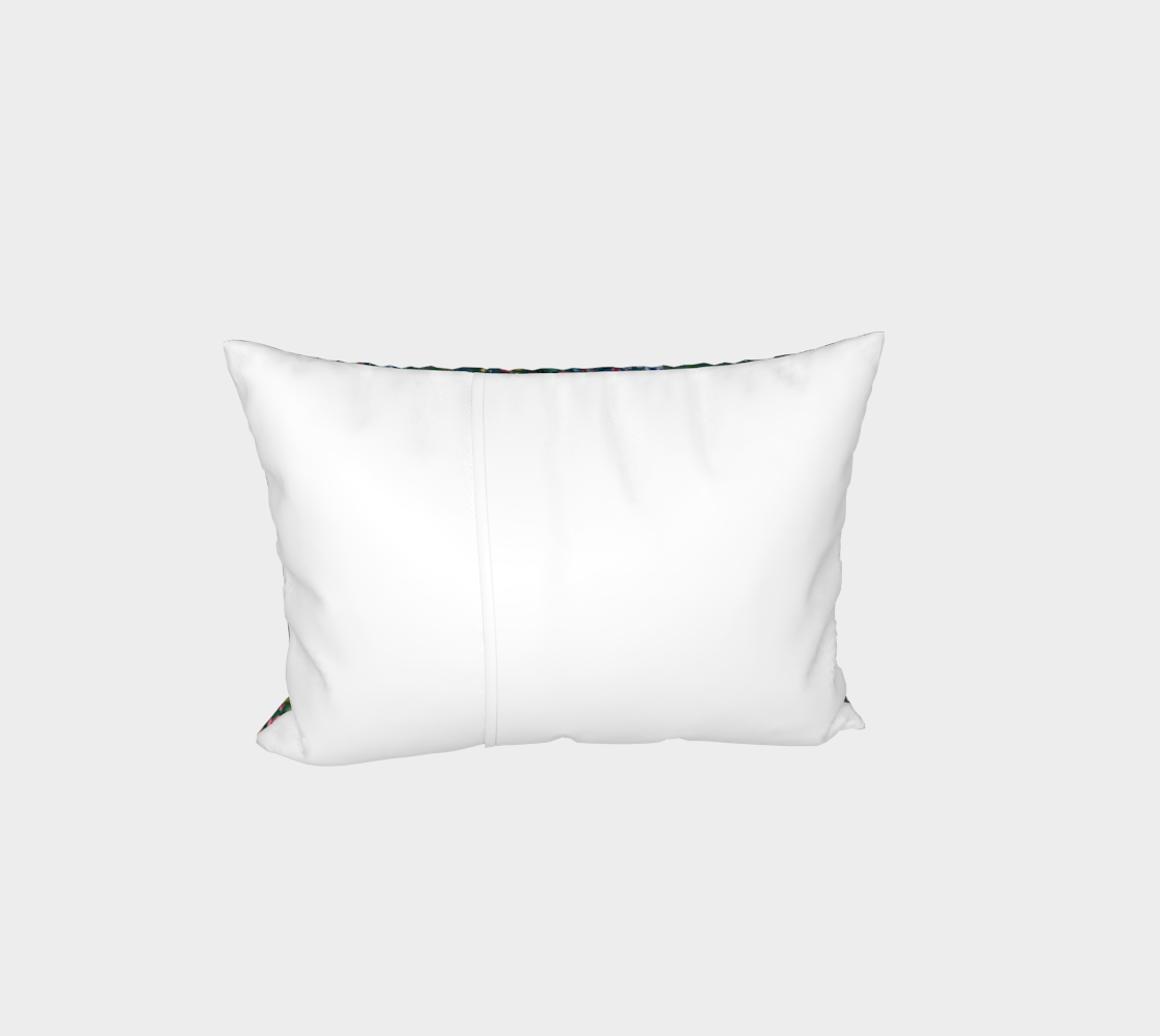 "Spring Rain" Bed Pillow Sham (Purple, Green, Pink)