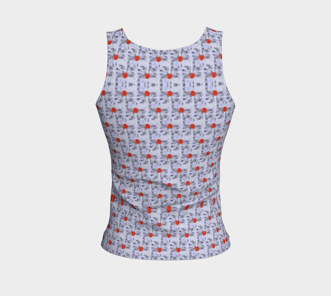 "Cool Purple" Fitted Tank LONG (Lilac, Red)