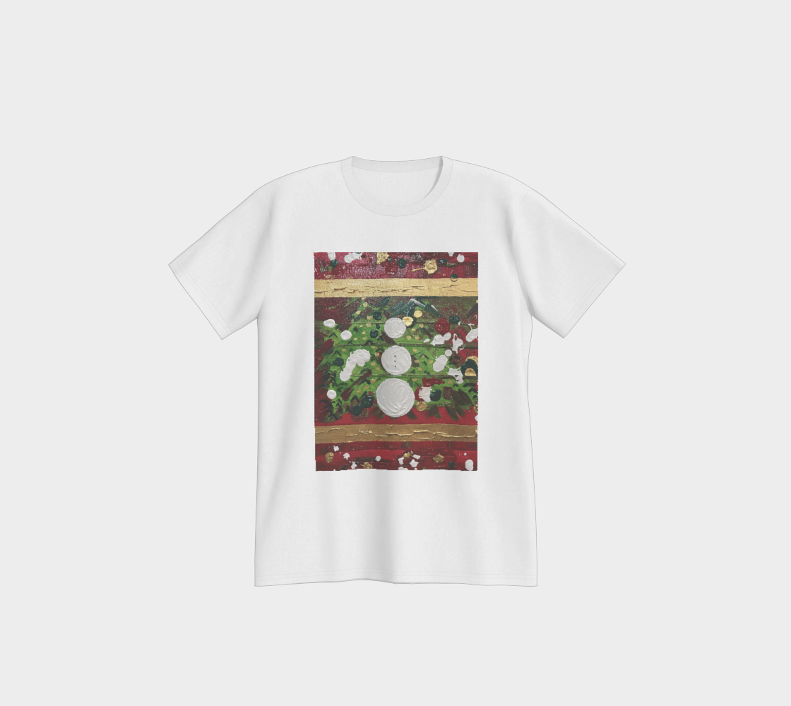 "Winter Frolic" White Christmas Pajama Top