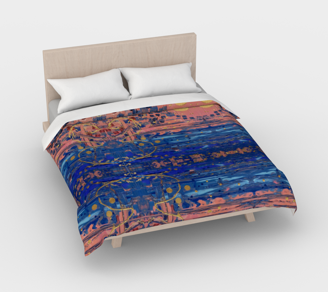 ”Sophia” Duvet Cover (Pink, Blue, Gold)