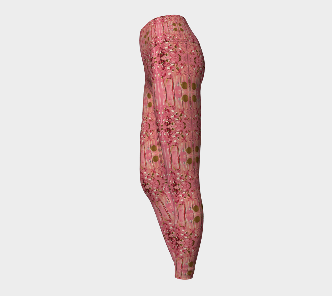 "Gratitude" Yoga Leggings #2 (Pink)