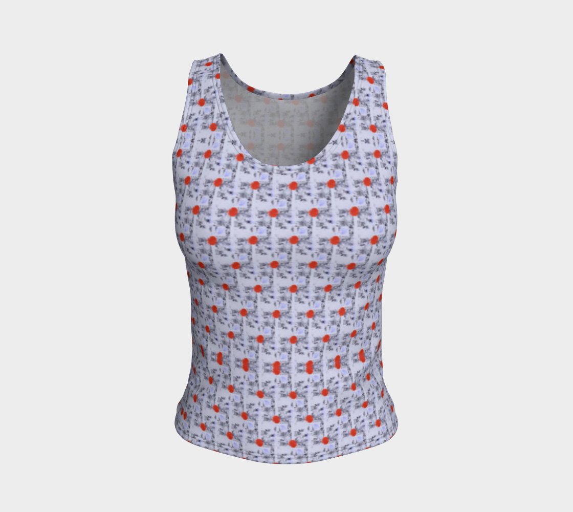 "Cool Purple" Fitted Tank LONG (Lilac, Red)