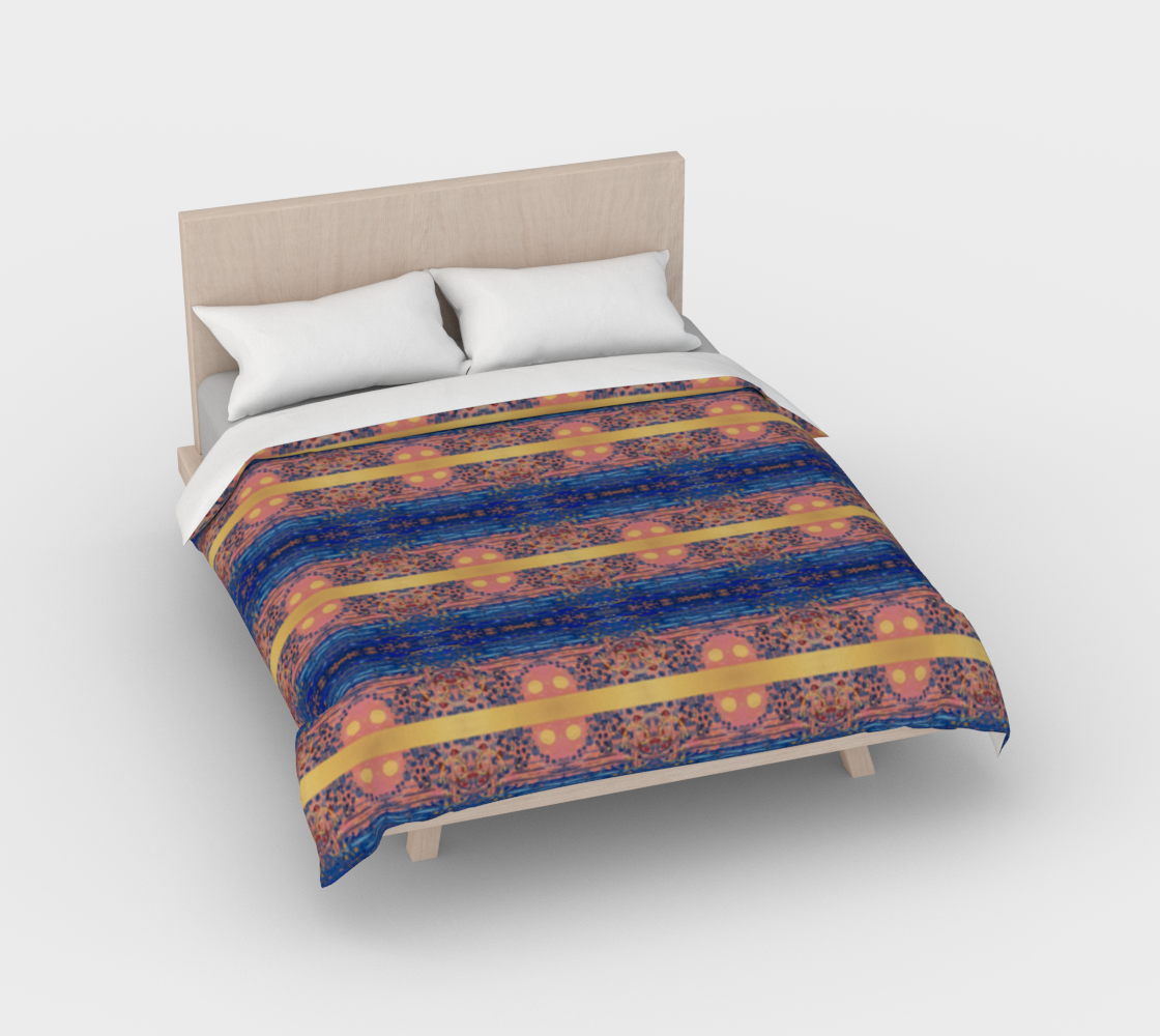 ”Sophia” Duvet Cover #2 (Pink, Blue, Gold)